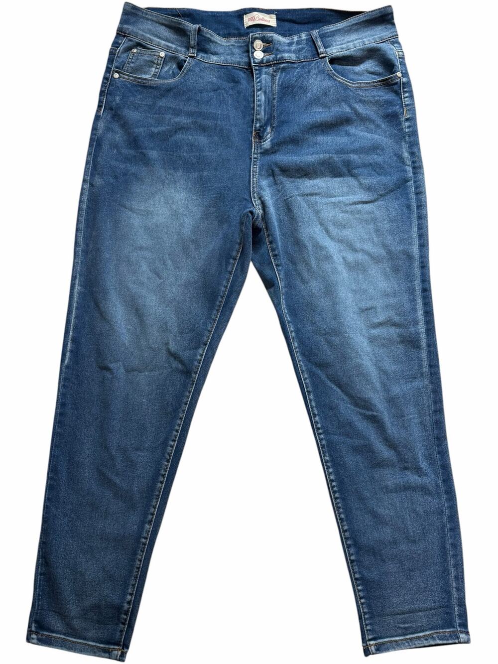 Red Bottoms Women’s Jeans Size 20 Blue High Rise Stretch Skinny Tapered Denim